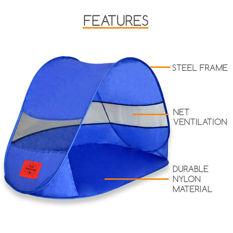 MYDEAL PRODUCTS Pop Up Dog Shelter Weather Resistant Doggy Tent for Shade and UV Sun Protection - Perfect for Yard, Camping, Beach and Outdoors! - PawsPlanet Australia