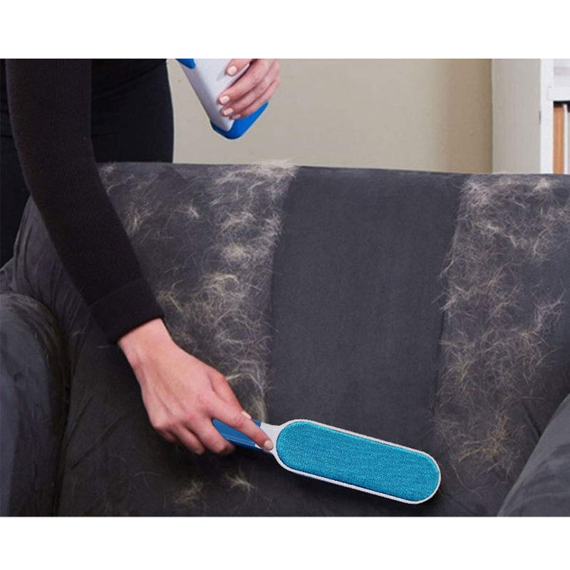 [Australia] - GETIEN Pet Hair Remover Brush Efficient Double Sided Dog & Cat Hair Removal Tool with Self-Cleaning Base Perfect for Clothing Furniture Couch Carpet Blue 