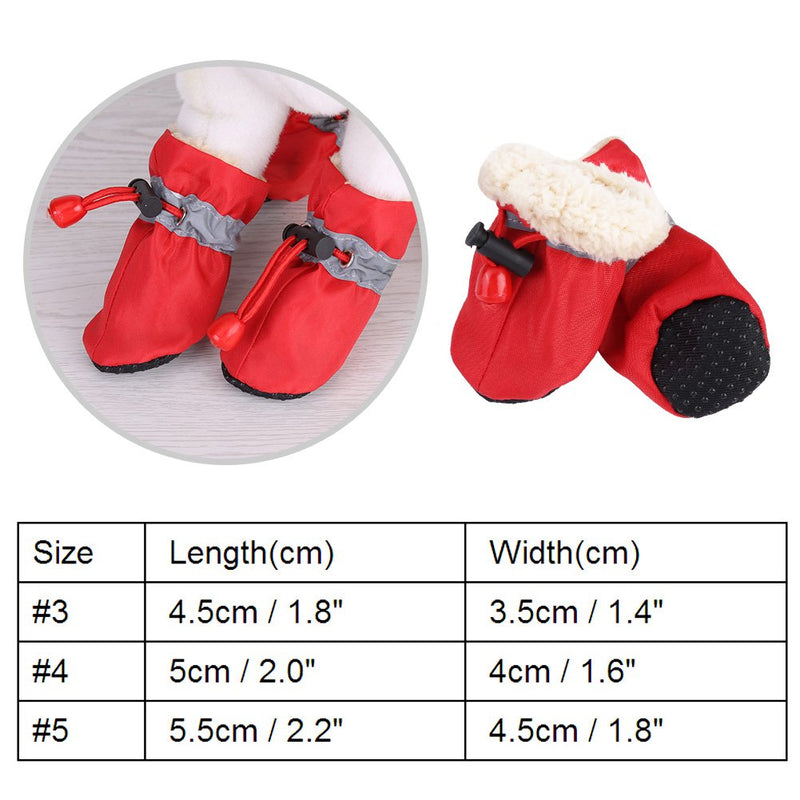 4Pcs/set Dog Outdoor Boots, Pet Dog Socks, Puppy Outdoor Indoor Boots Slip Pet Dog Shoes Boots Pet Dog Socks Dog Socks Soft Cotton Padded Black - PawsPlanet Australia