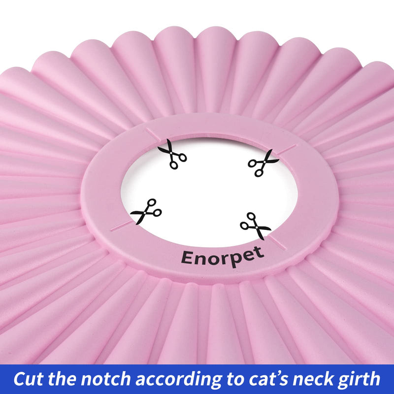 Enorpet Protective Cat Cone, Adjudstable Lightweight Soft Recovery Collar for Kittens After Surgery - PawsPlanet Australia