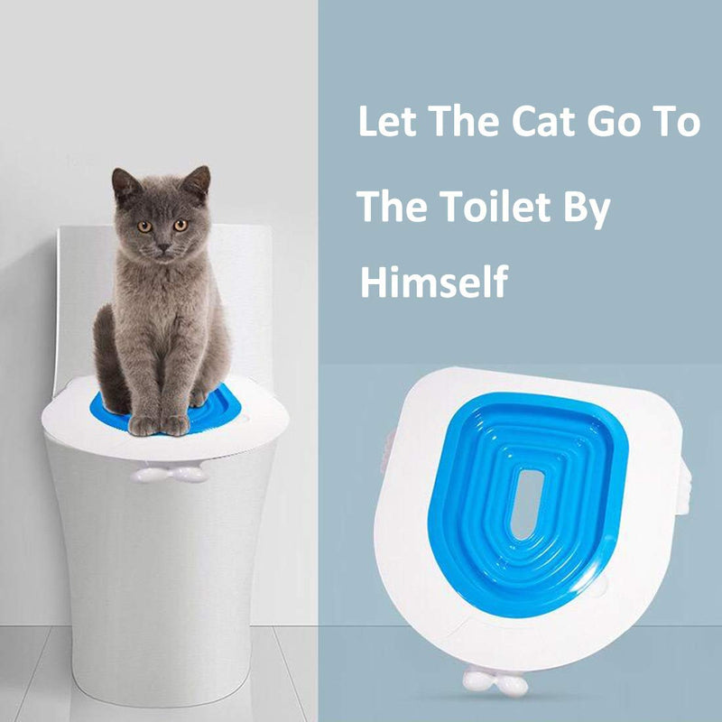 D&Y Cat Toilet Training System | Professional Cat Toilet Training Kit for Cats Kitty | Teach Cat Pets to Use Toilet - PawsPlanet Australia