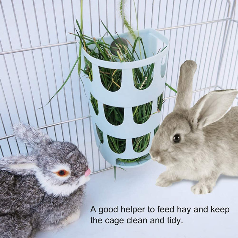 Hamiledyi Rabbit Hay Feeder，2Pcs Bunny Hanging Cage Manger Hay Holder Rack for Small Animal Chinchilla Guinea Pig Rat-（Random Color） - PawsPlanet Australia