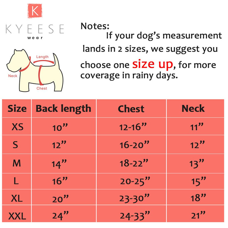 [Australia] - kyeese Dog Raincoat Antidroplet Waterproof Reflective Dog Rain Poncho with Hood Lightweight Packable Dog Slicker Raincoats with Zip Pocket X-Small (Back length 10") Yellow 