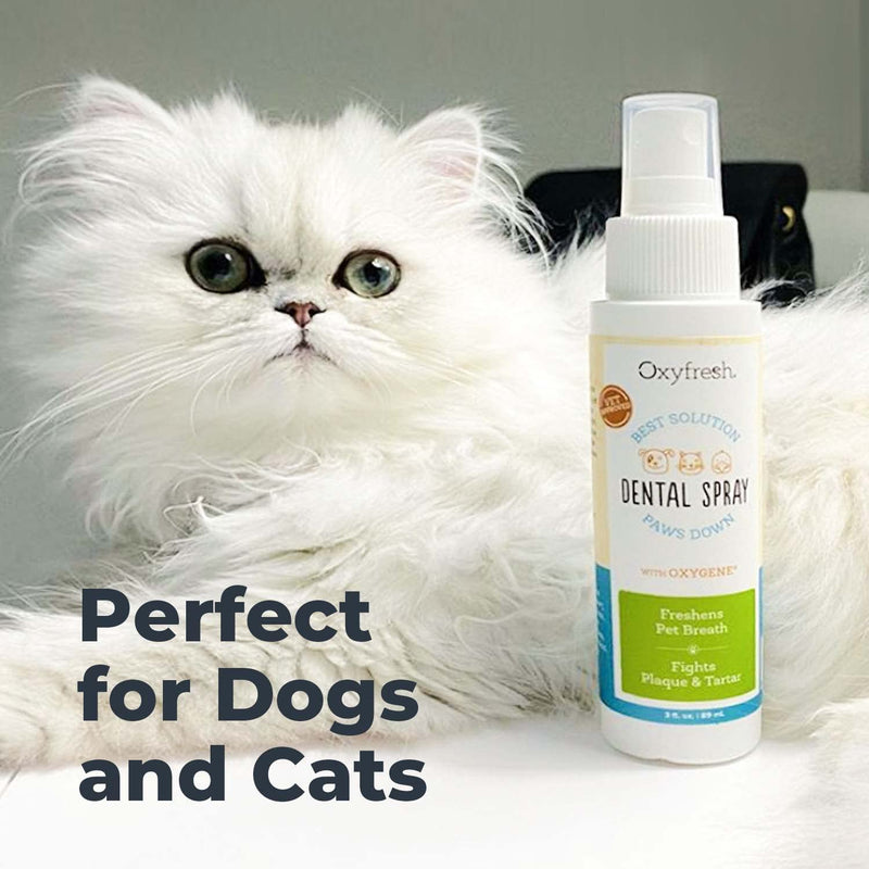 Oxyfresh Premium Pet Dental Care Solution Pet Dental Spray and Oxyfresh Premium Dog Toothpaste Bundle – Best Dog Teeth Cleaning & Dog Plaque and Tartar Fighter – Safe for Cats – Vet Formulated - PawsPlanet Australia