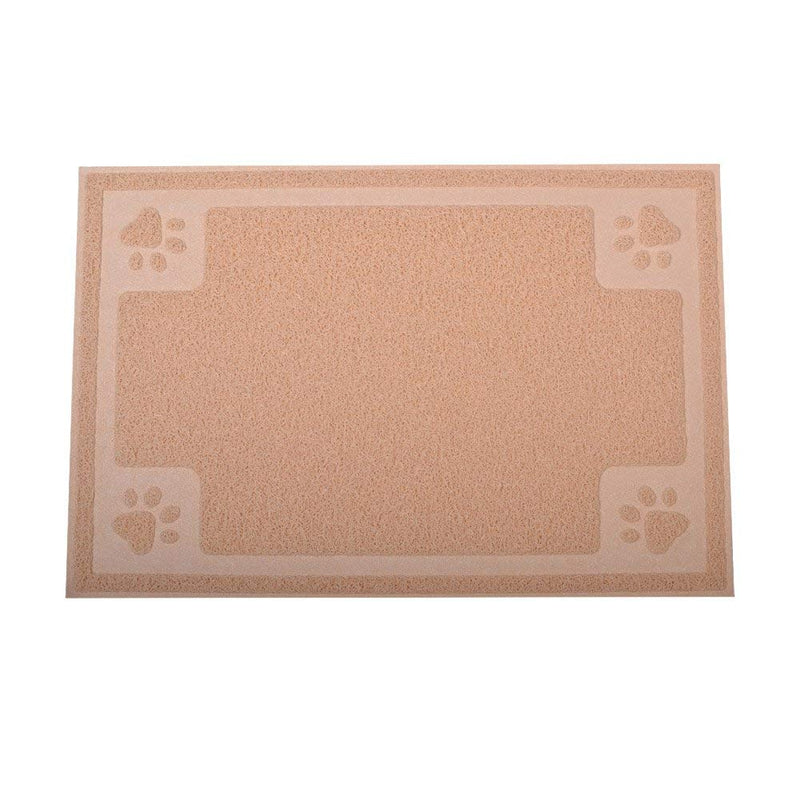 Darkyazi Pet Feeding Mat Large for Dogs and Cats,24"×16" Flexible and Easy to Clean Feeding Mat,Best for Non Slip Waterproof Feeding Mat Beige - PawsPlanet Australia