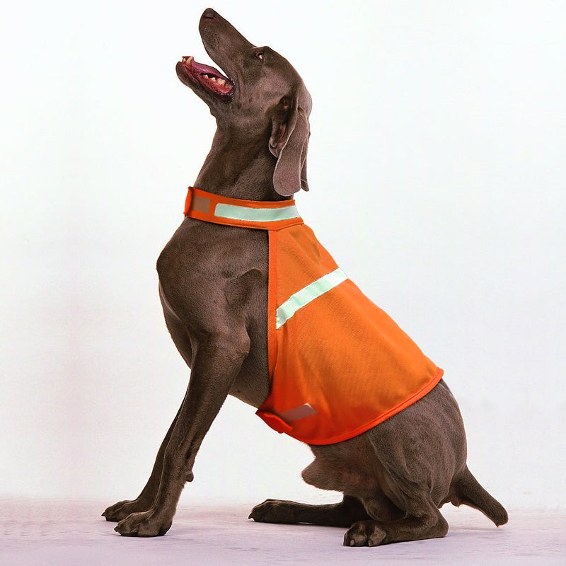 Dog Reflective Vest High Visibility Adjustable Strap Safety Jacket Keep Your Dog be Seen and Safe from Cars & Hunting Accidents Large Orange - PawsPlanet Australia