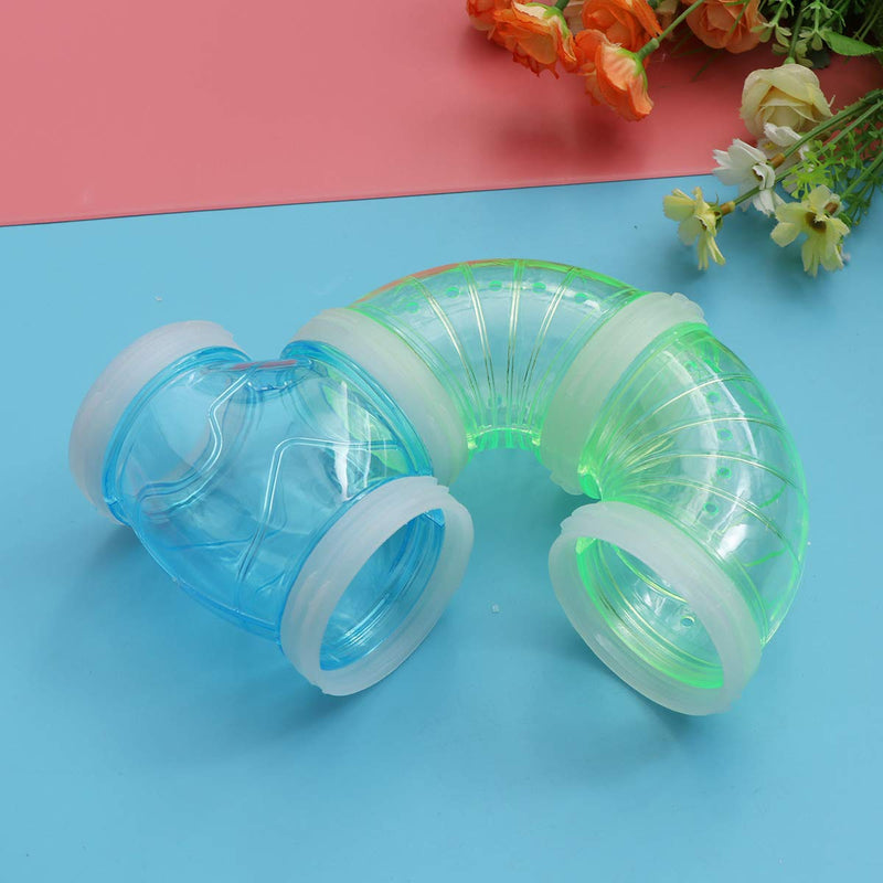 POPETPOP Hamster Tube Set,S-Shape Curved Pipe Pet Cage Tunnel DIY Assorted Hamster Cage Toy Fun Tunnel for Small Animals Like Rat,Syrian Hamster,Gerbil Tunnel - PawsPlanet Australia