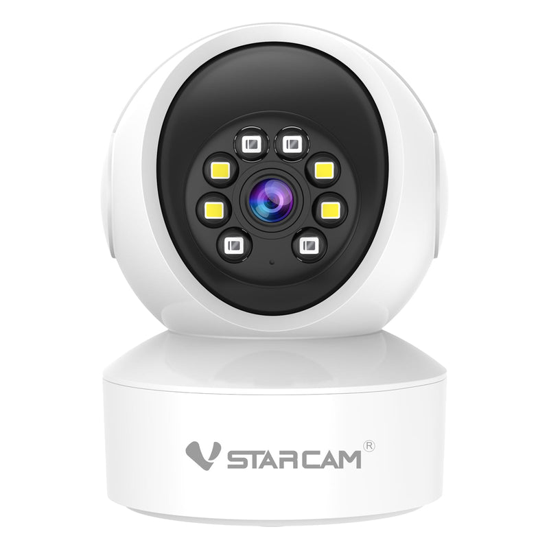 VSTARCAM CCTV Camera with Color Night Vision WiFi Security Camera 2K Indoor Security Camera, 360° Indoor Camera, Auto Tracking, Motion Detection, Two-Way Audio - PawsPlanet Australia