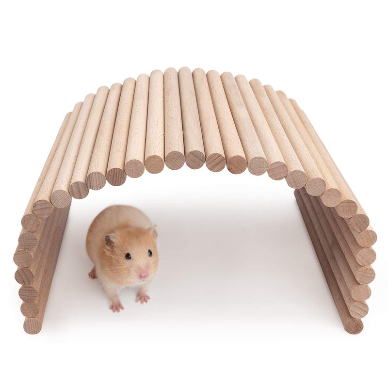 Niteangel Hamster Climbing Ladder Wooden Suspension Bridge for Guinea Pigs Rats Hedgehog Gerbils Mouse Sugar Glider and Other Small Animals 15.7" x 7.9" - PawsPlanet Australia