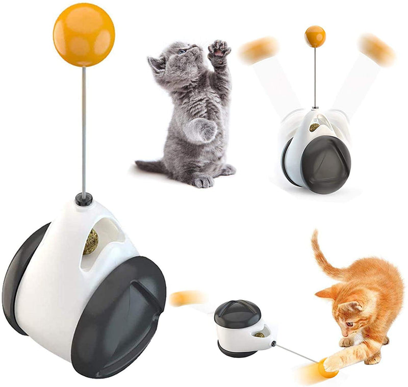 XJSGS Cat Toys Roller，Interactive Toys for Indoor Cats Kitten Chase Toys with Balance Wheel Self Rotating。 - PawsPlanet Australia