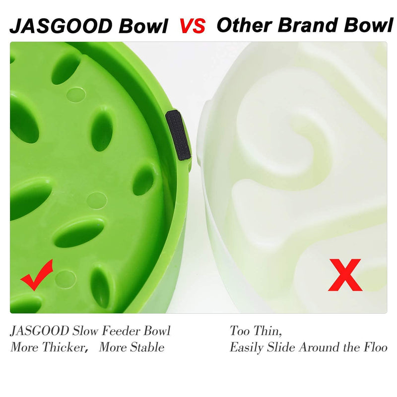 JASGOOD Slow Feeder Dog Bowl for Medium Dogs Slow Feeding Interactive Bloat Stop Dog Bowls A-Black - PawsPlanet Australia