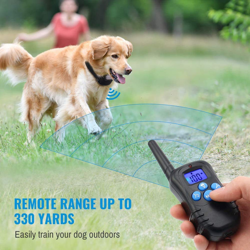 [Australia] - Bark Collar for Pet Training Shock Chain Anti-Bark Remote Control Punish Shock Warning 3 in 1 