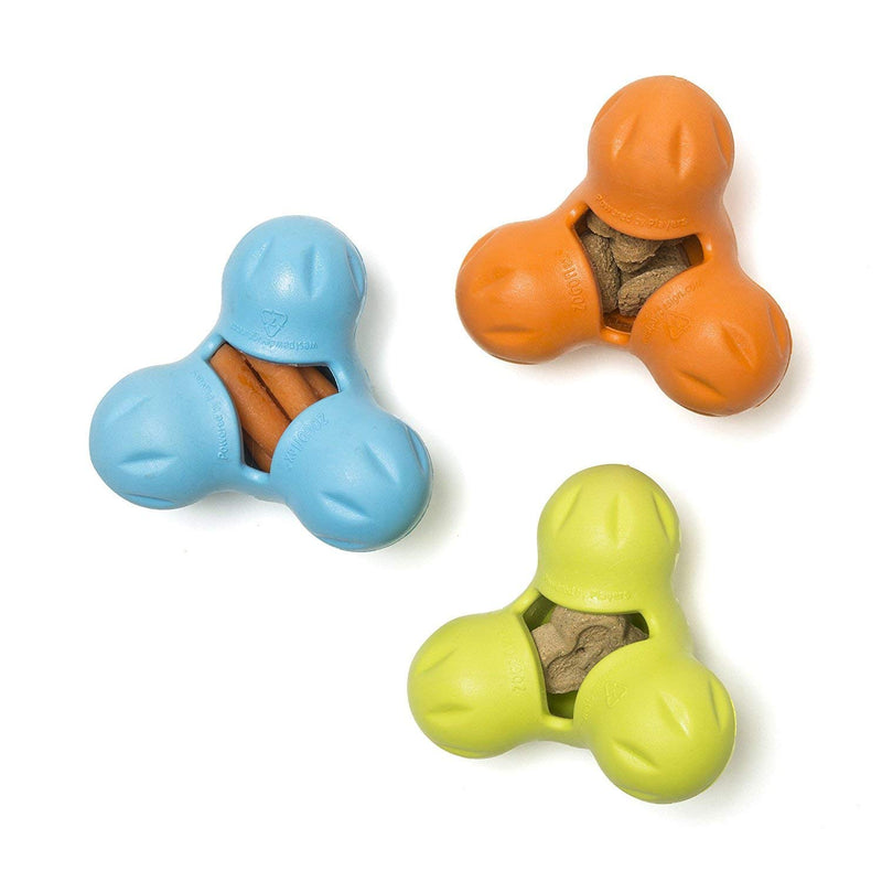 [Australia] - West Paw Zogoflex Tux Treat Dispensing Dog Chew Toy – Interactive Chewing Toys for Dogs – Dog Games for Aggressive Chewers, Fetch, Catch – Holds Kibble, Treats, Made in USA Large Tangerine 