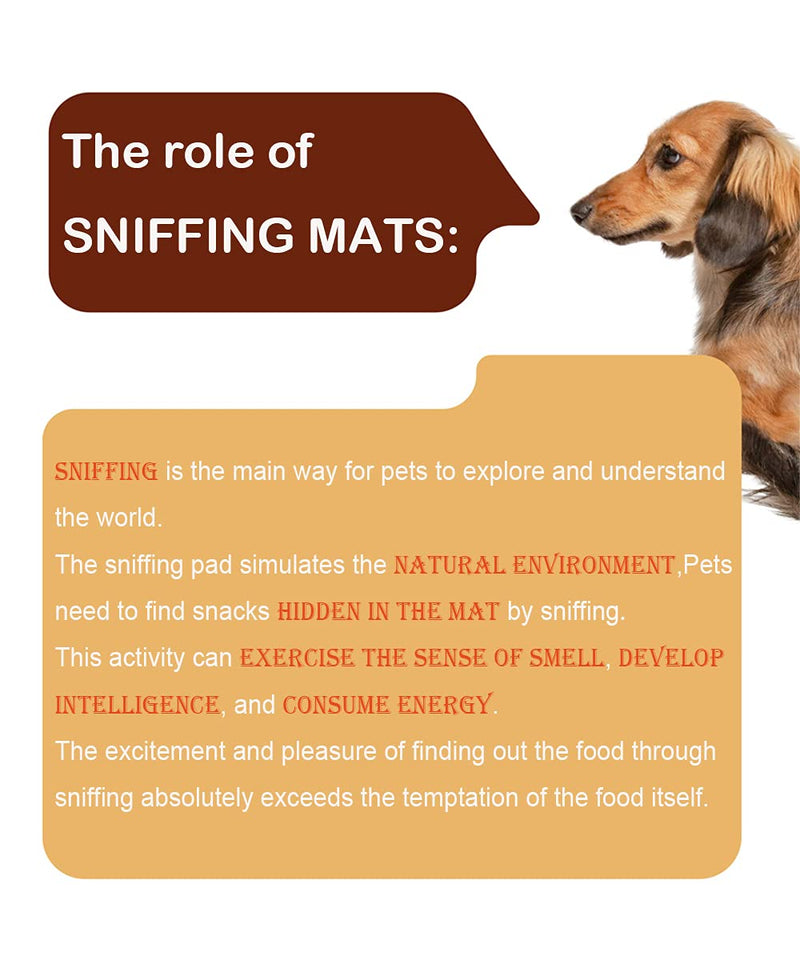 Feeding Mat Snuffle Mat for Dogs, Nosework Blanket, Dog Stimulation Mat Foraging Mat Treat Hider, Mental Stimulation Interactive Dog Toys for Dogs with Anxiety, Encourages Natural Foraging Skills - PawsPlanet Australia