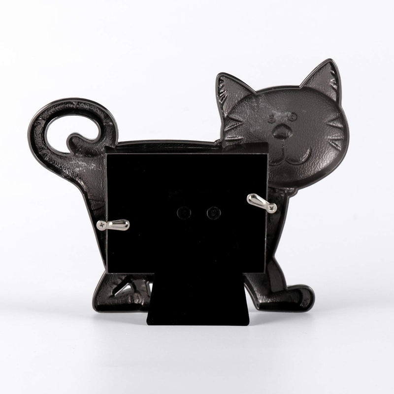 [Australia] - LASODY CAT Picture Frame Memorial -CAT Gifts for CAT Lovers 3X2.5(Cat) Antique Silver 