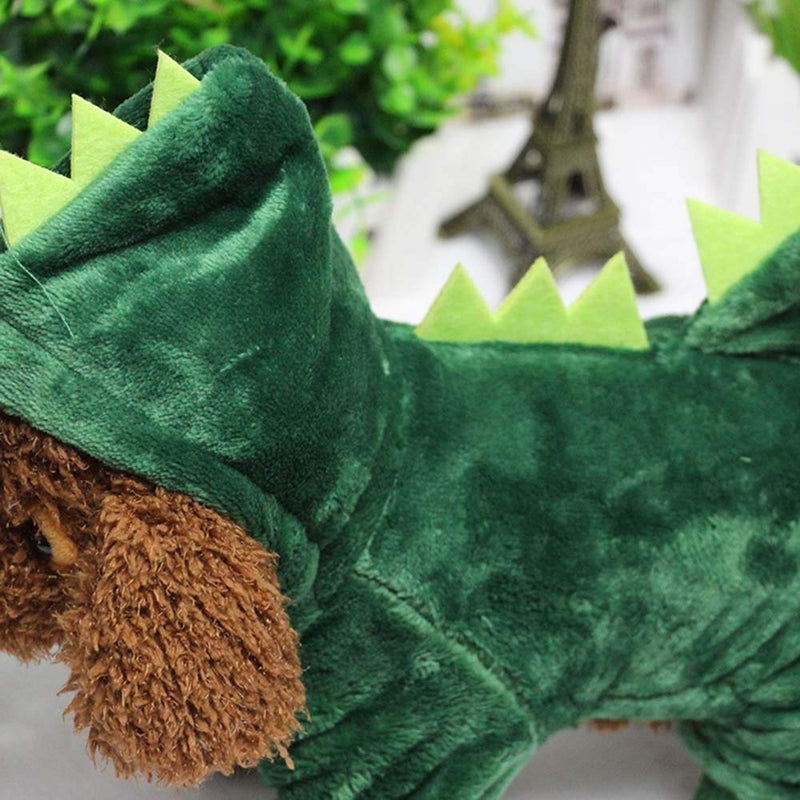 DONGKER Pet Clothes for Dog Cat, Puppy Hoodies Coat Dinosaur Costum Winter Dog Outfits for Most Small Medium Dogs Party Halloween Dress Up l - PawsPlanet Australia
