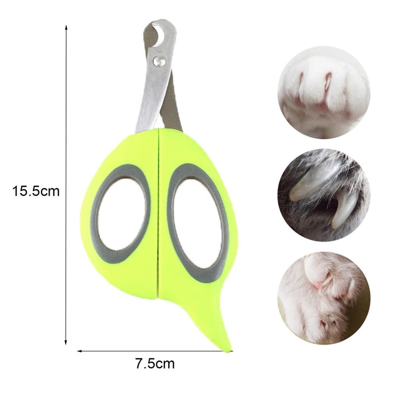 vgggrd Claw scissors, cat scissors, professional cat nail clippers, cat nail cutters, claw scissors, fits well in the hand, cat nail clipper for small dogs, puppies (green) - PawsPlanet Australia
