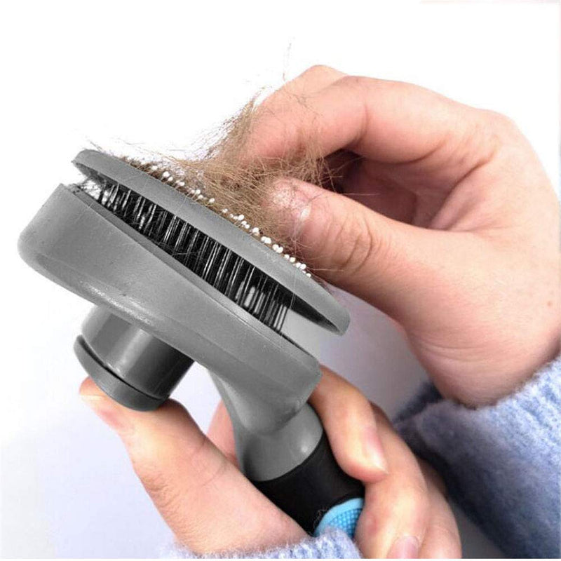 Petderland Pets Dog & Cat Grooming Brush, Pin Bristles Brush for Long & Short Haired Pet，Grooming Tool, Shedding Tool, Removes Mats, Tangles and Shedding Hair Blue&Grey - PawsPlanet Australia