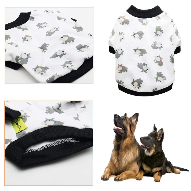 [Australia] - DERUILA 2 Pack Dog Sweater Shirt Clothes: Cotton Dog T Shirt Plain Puppy Kitten Sweater for Small Girl Dogs Costumes XS 