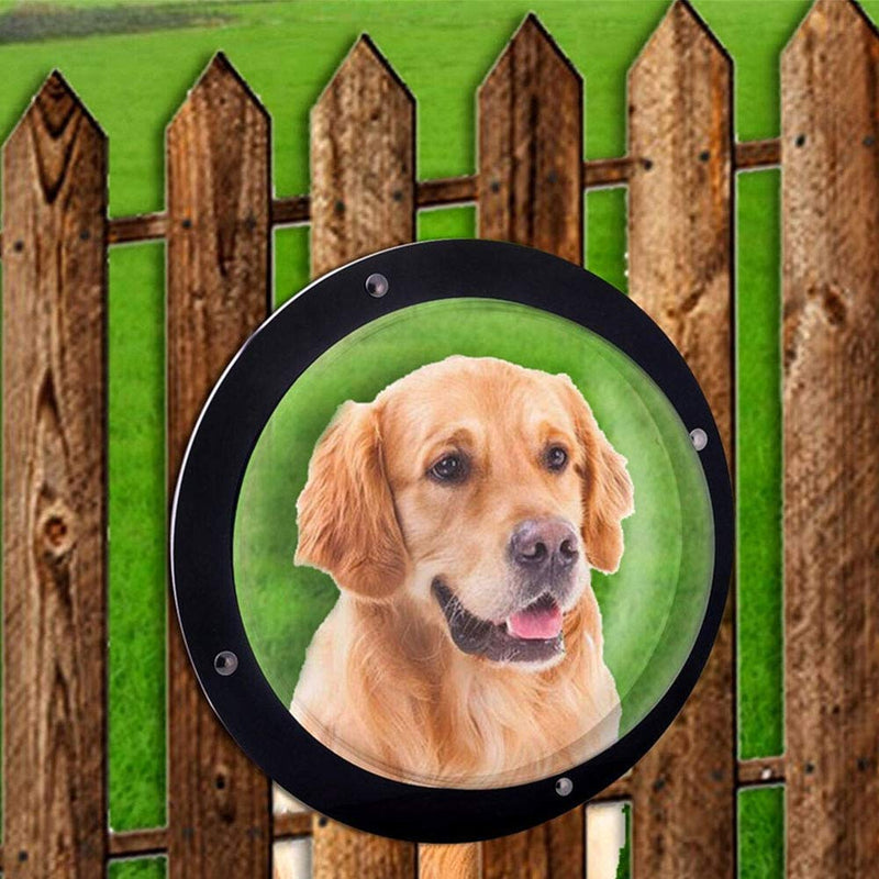 CALIDAKA Dog Fence Window Acylic Dog Dome Fence Clear Windows Pet Peek Window Pet Sight Window Pet Fence Bubble Window for Pets and Dogs Peek Clear View - PawsPlanet Australia