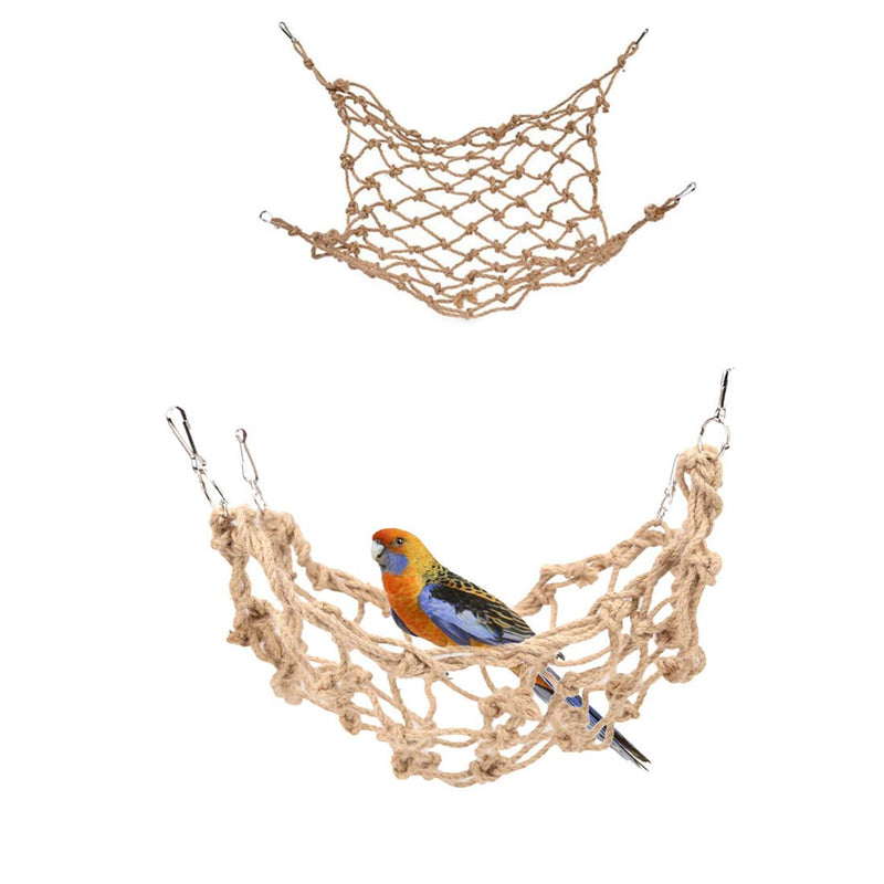 [Australia] - 5 Pack Parrot Swing Toys for Cage, Hanging Hammock Swing with Mirror, Wooden Ladders Platform for Parakeets Cockatiels Bird Macaws Parrots Finches 