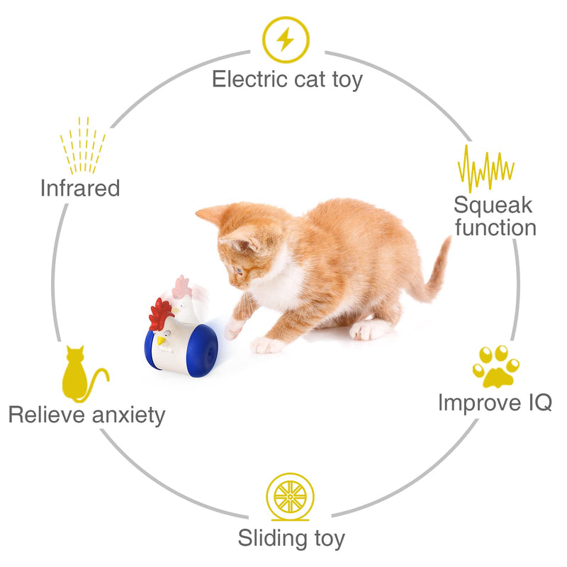 XXCOCK Cat Toy - Can Move - Automatic Interactive Infrared Toys Blue-Cat laser toy - PawsPlanet Australia