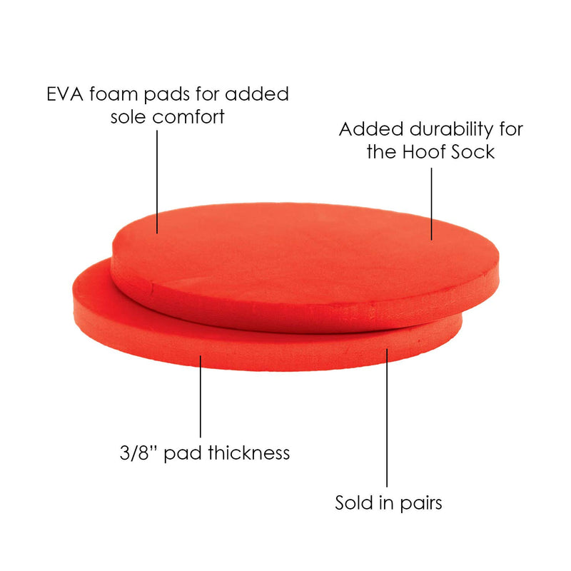 [Australia] - TUBBEASE Hoof Soaking Boot EVA Sole Insert - to be Used with The Hoof Sock – Hoof Treatment for Horses, Helps Relieve Pain in Soles and Extend Life of Hoof Sock - (1 Pair of Sole Inserts 5.5" Red) 5.5" Inches 