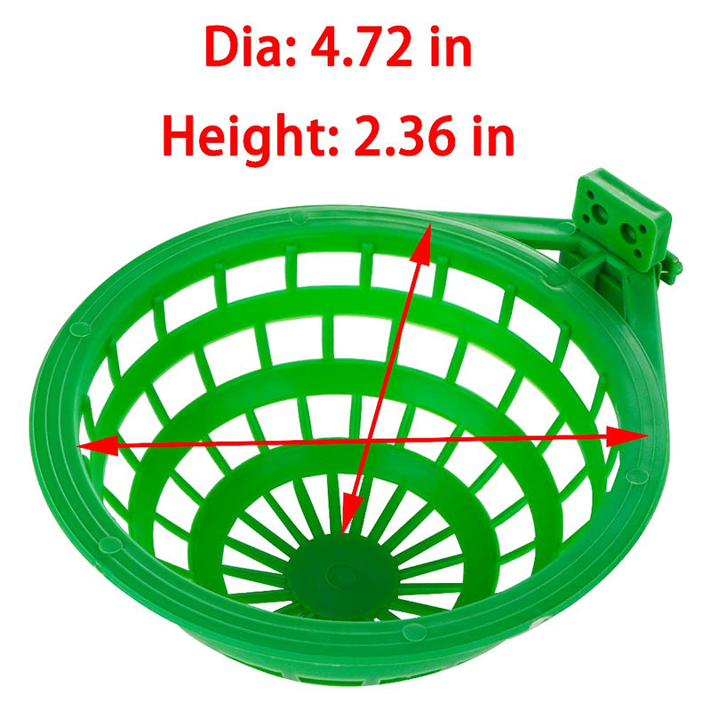 DQITJ 6 Pack Plastic Bird Nest Canary Eggs Hatching Tool House Parrot Plastic Hollow Hanging Cage Breeding Hut Nest Pan (Green) - PawsPlanet Australia