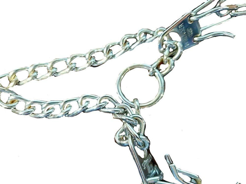 Herm Sprenger Heavyweight Prong Collar 25" long For Necks of Up To 22", Chrome Plated Steel - PawsPlanet Australia