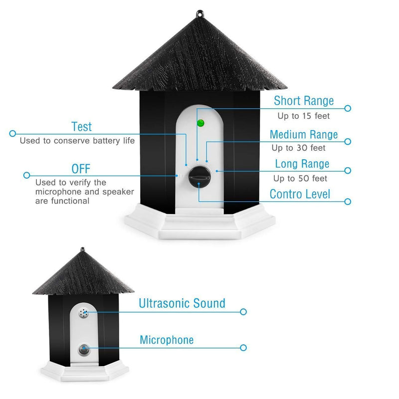 [Australia] - Anti Barking Device, Ultrasonic Anti Barking, Sonic Bark Deterrents, Bark Control Device, Dog Bark Contrl Outdoor Birdhouse 