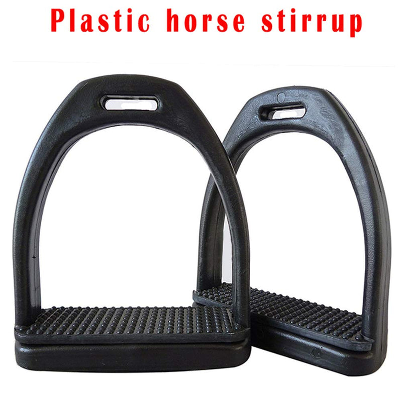 MOVKZACV Safety Stirrups,2Pcs Horse Riding Stirrups,Lightweight Wide Track Equestrian Stirrups Treads with Non-slip Rubber Pad,Equestrian Supplies for Childen/Adults(90 x 96 mm,for Childen) s for child - PawsPlanet Australia