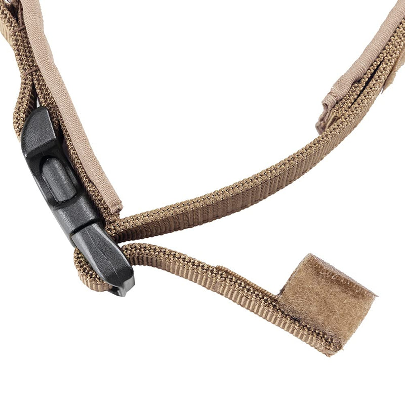 EXCELLENT ELITE SPANKER Tactical Dog Collar Military Training Nylon Adjustable Dog Collar for Small dog(Coyote Brown-S) S COB - PawsPlanet Australia