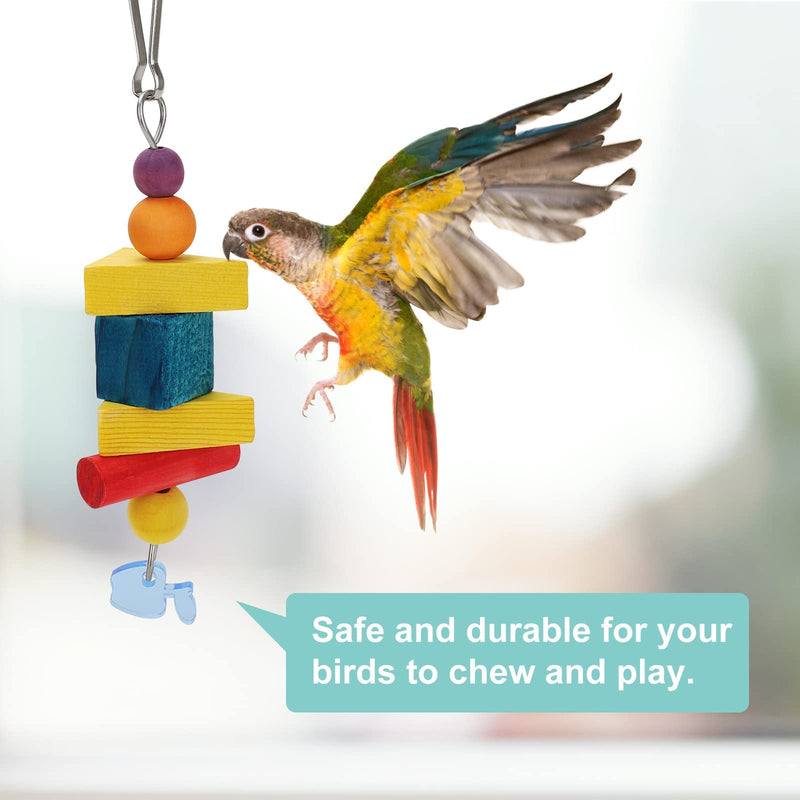 PETNANNY 5pcs Bird Parrot Toys, Swing Hanging Standing Chewing Toy Climbing Ladder Bird Cage Toys Suitable for Small Parakeets, Conure, Cockatiel, Finches, Budgie, Love Birds - PawsPlanet Australia