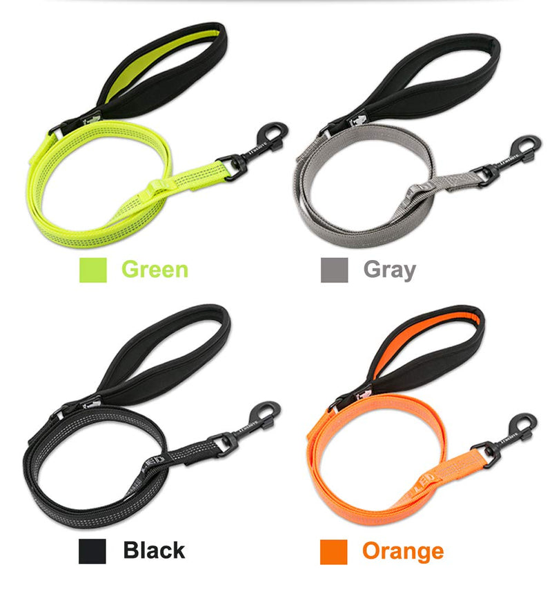 [Australia] - ZEEY Dog Leash Reflective Lead for Control Safety Training Leashes for Large Dogs Medium Dogs,Length 140cm, 3 Widths 1.5cm/2cm/2.5cm L-2.5cm Gray 