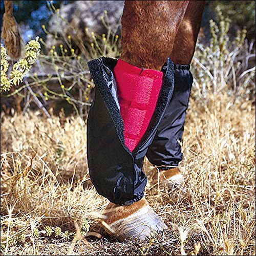 Professionals Choice Equine Sports Medicine Nylon Boot Covers, Pair (Black) Medium Black - PawsPlanet Australia