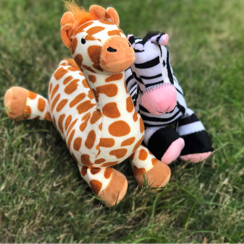 Pro Goleem Dog Toy Soft Pet Plush Squeaky Toys for boredom Puppy (zebra) Zebra - PawsPlanet Australia