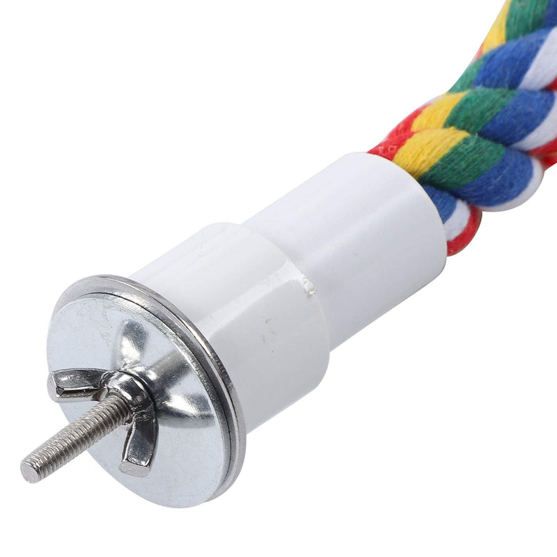 2Pcs Bird Chew Rope Brightly Colored Bird Perch Stand Cotton Bird Ladder Toys for Parrots Parakeets Perching Playing(60CM) 60CM - PawsPlanet Australia