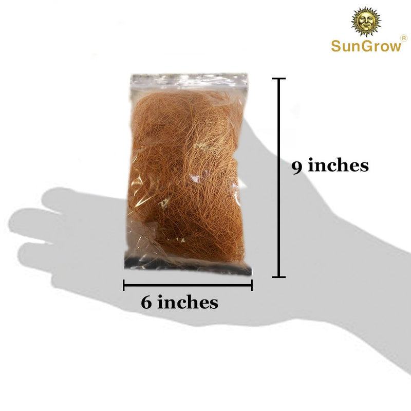 SunGrow 5 oz. Coconut Fiber, Comfortable Bedding for Small Birds and Animals, Nest Lining Material, Great for Nest Building and Hideouts - PawsPlanet Australia