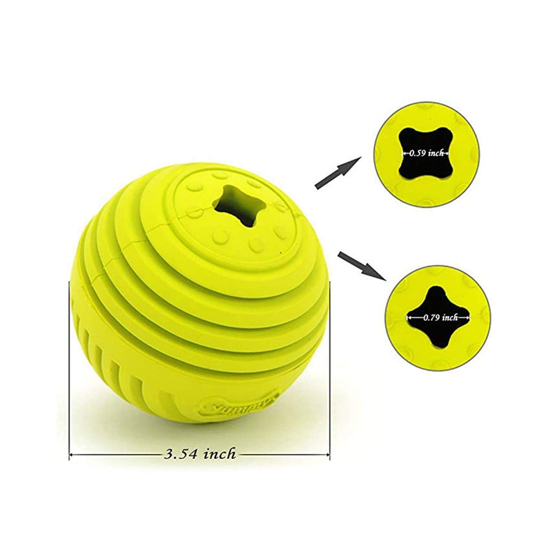 [Australia] - GrayCell Pet Dog IQ Treat Ball Interactive Food Dispensing Toy,Smart IQ Training Play Toy for Small Medium Dogs Orange 