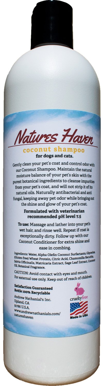[Australia] - Natures Haven Coconut Dog and Cat Shampoo 16oz 