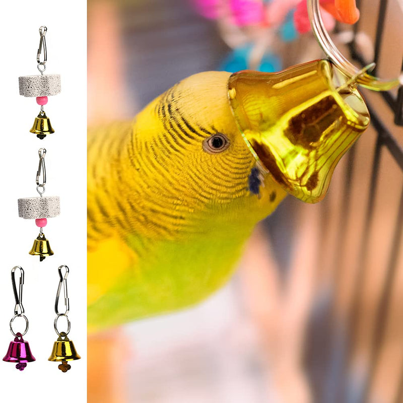 Laelr Bird Parrot Toys Ladders Swing Chewing Toys, Hanging Pet Bird Cage Accessories, Bird Rope Wooden Ladder for Small Parakeets, Cockatiels, Budgies, Conures, Love Birds, Finches - PawsPlanet Australia