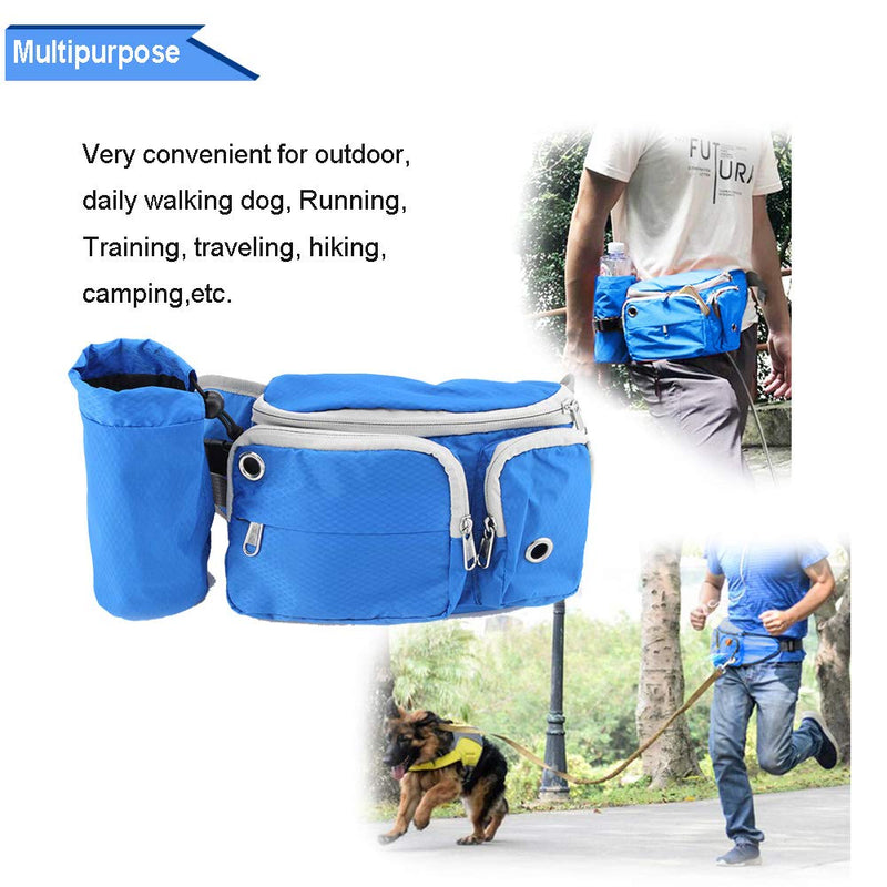 Bemodst Dog Treat Bag Pouch, Puppy Training Snack Pouch Running Bumbag Waist Bag Fanny Pack - with Built-in Poop Bag Dispenser, Adjustable Waistband, Bottle Holder for walking Running Training - PawsPlanet Australia