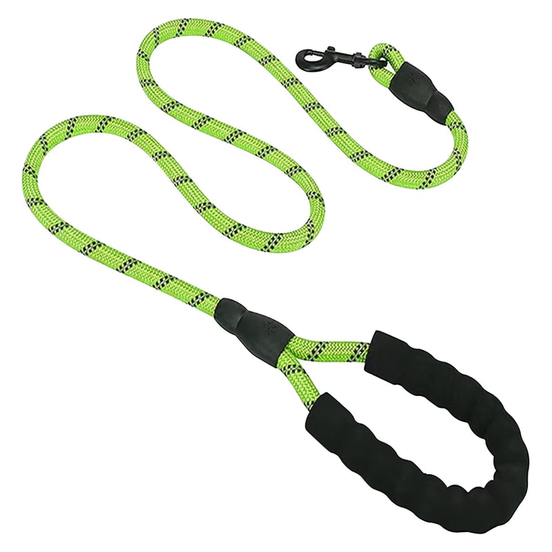 Intirilife Reflective Nylon Dog Lead Pet Lead in Green with 1.5 Meters Length for Walking with Your Pet - PawsPlanet Australia