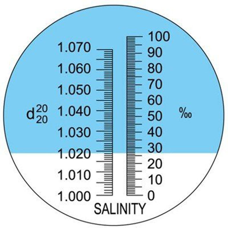 [Australia] - Aeroway Salinity Refractometer, Aquarium & Seawater - Dual Scale (1.0 to 1.070 S.G.) 