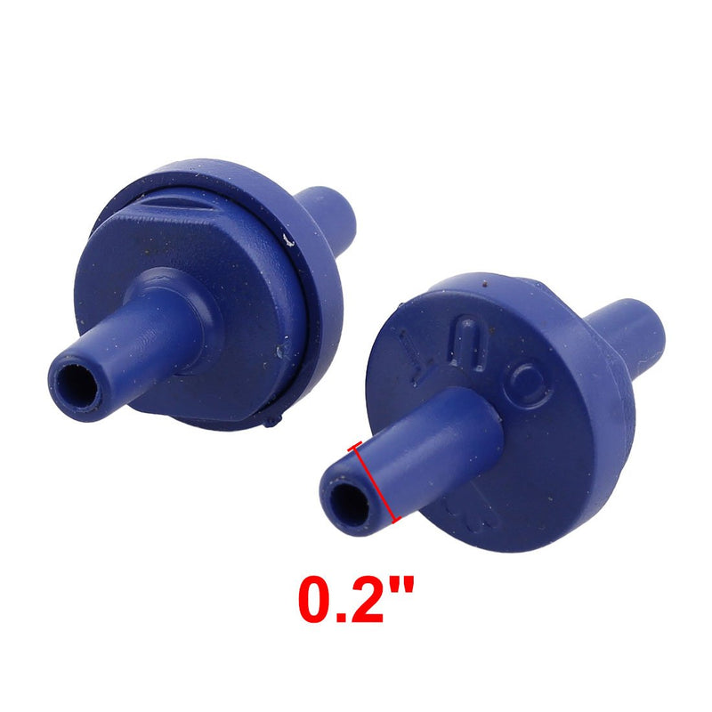 [Australia] - uxcell Plastic Aquarium Air Pump Double Head Check Valves 50 PCS Blue 