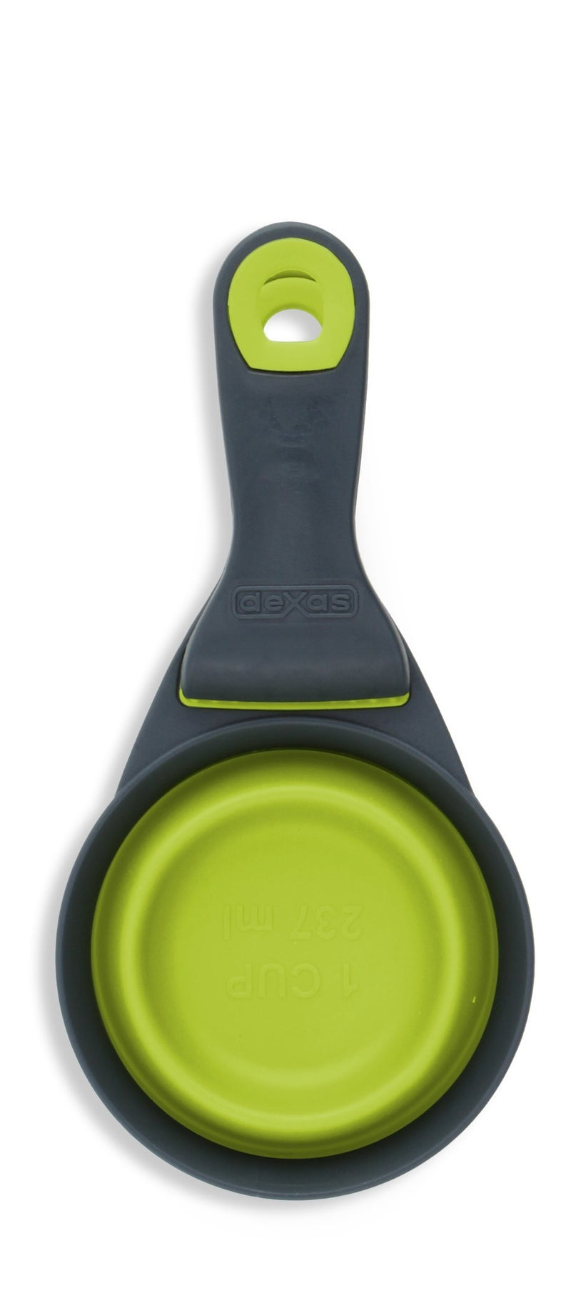 [Australia] - Dexas Popware for Pets Collapsible KlipScoop 1 Cup Capacity Gray/Green 