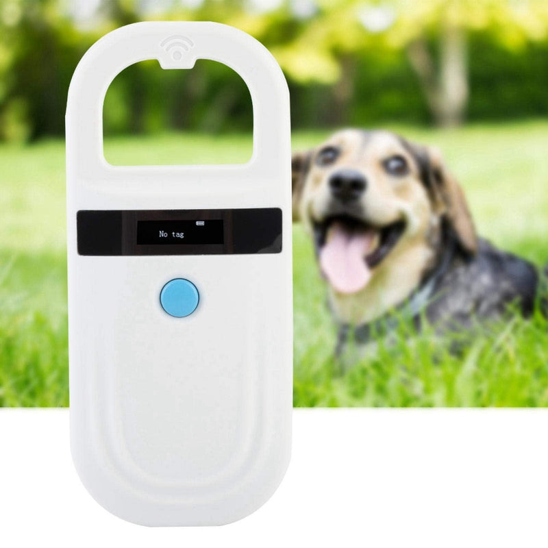FILFEEL Pet Microchip Scanner, Rechargeable Animal Chip ID Reader Pet Tag Scanner FDX-B (ISO11784 / 11785) EMID Pet Microchip Reader (White) - PawsPlanet Australia