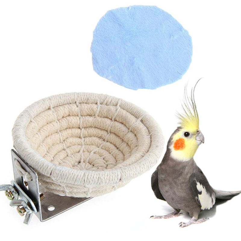 HAPPINESS APPLY HERE Rope Bird Breeding Nest Bed for Budgie Parakeet Cockatiel Parakeet Conure Canary Finch Lovebird and Small Parrot Cage Hatching Nesting Box - PawsPlanet Australia