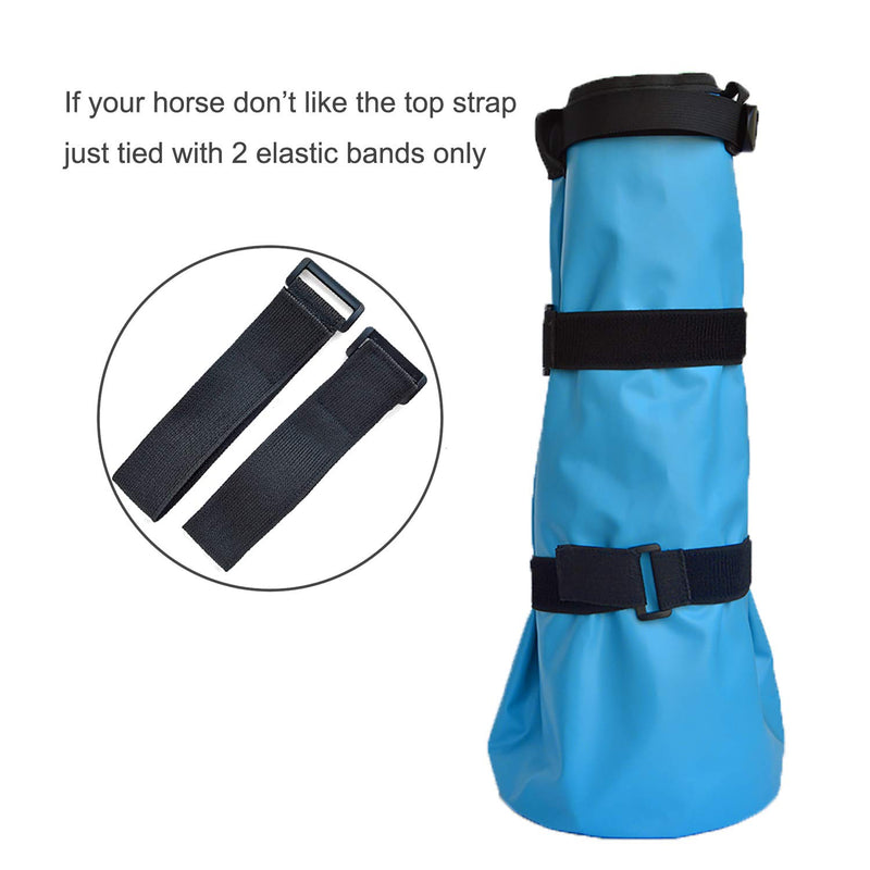 [Australia] - yeezo A Pair Hoof Soaker Boot Equine Soaking Boot Horse Soak Bag Draft Soaker Sack Horse Foot Wrapped Hooves Care Bags Easy Use Icing Treatment Bucket 