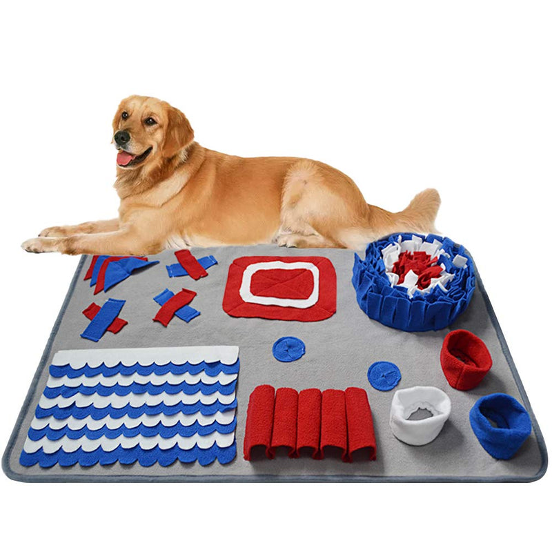 DQTYE Dog Snuffle Mat Pet Training Pad Puppy Feeding Rug Interactive Puzzle Anti-slip Blanket - PawsPlanet Australia